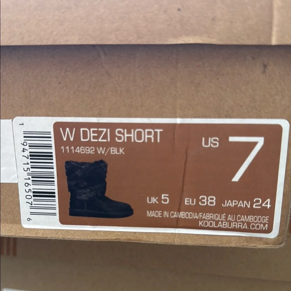 Women's Black Fur Boots BRAND NEW 
KOOLABURRA by UGG - Picture 3 of 3